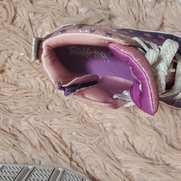 Sketchers Twinkle toes Star & glitter light up shoes for girls size 1 - Picture 8 of 16